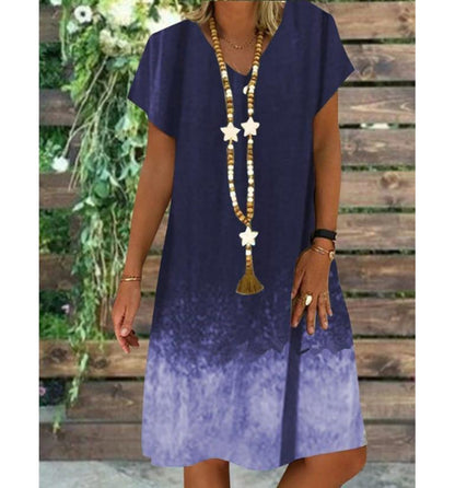 2020 Summer Floral Print Beach Midi Dress