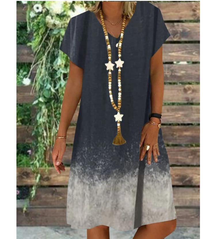 2020 Summer Floral Print Beach Midi Dress