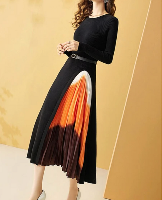 Emilie Pleated Dress