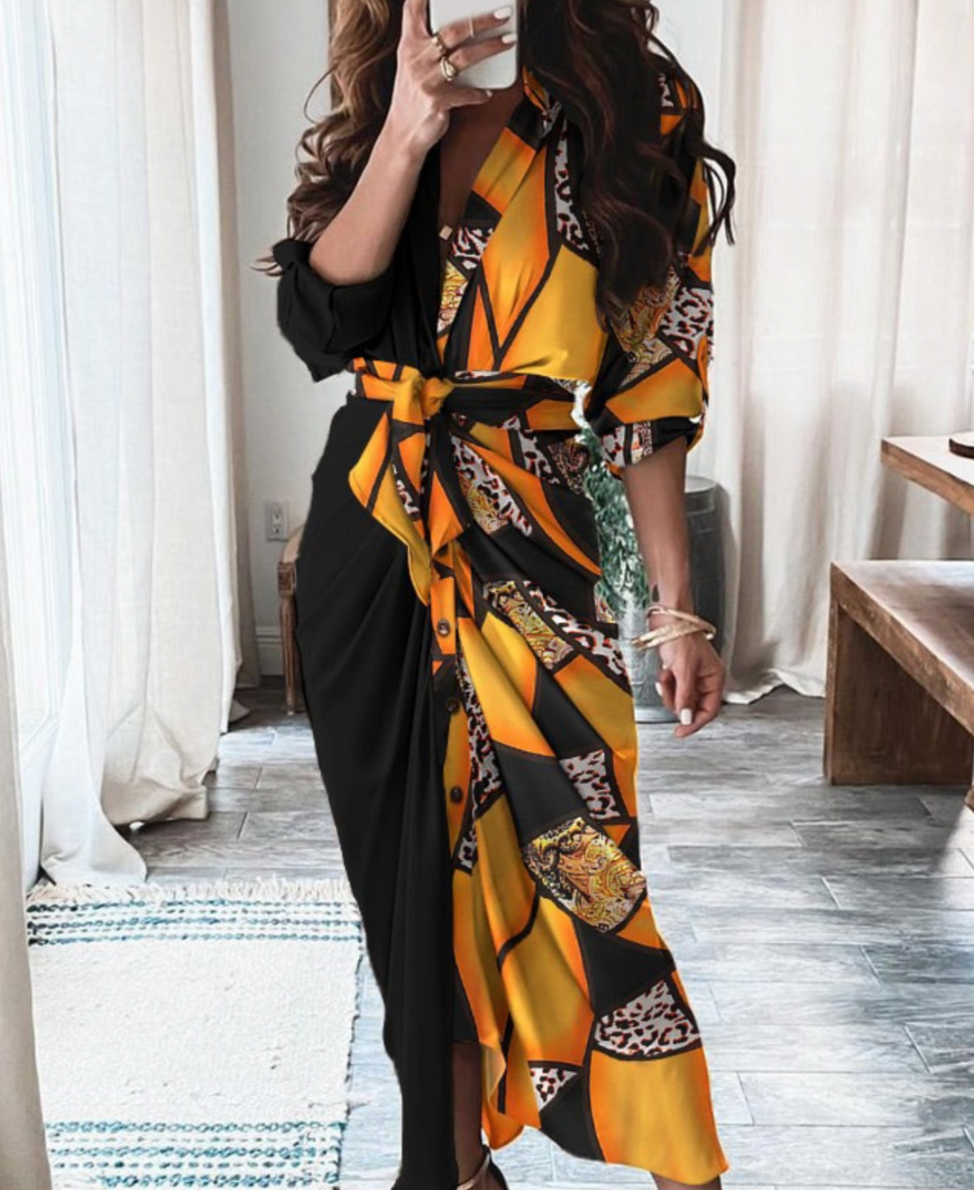 Kamila Buttoned Dress