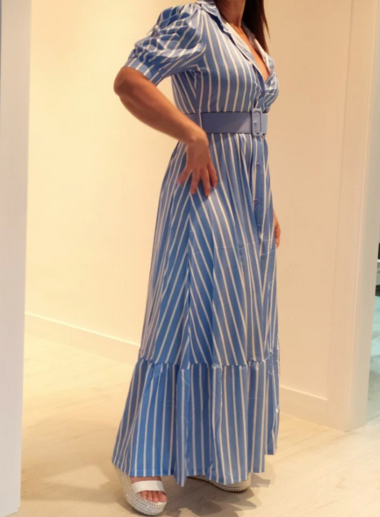Linda Puff Sleeves Dress
