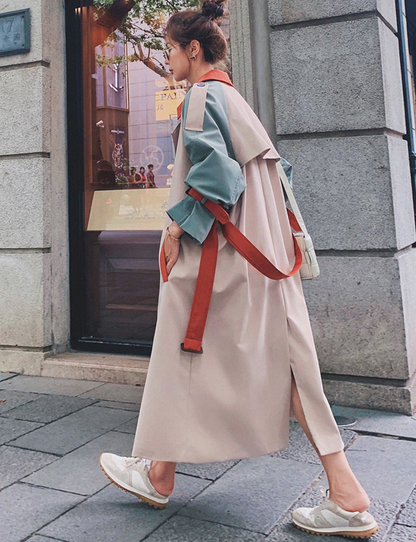 Lanna Colorblock Trench Coat