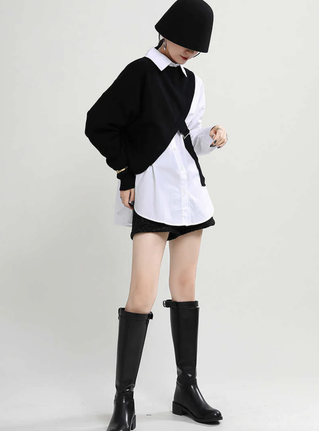 Lana Knit Split Shirt