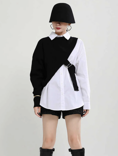 Lana Knit Split Shirt