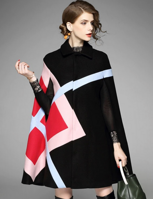 Rosa Batwing Cape Coat