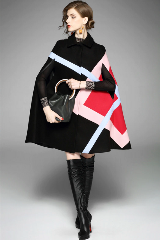 Rosa Batwing Cape Coat