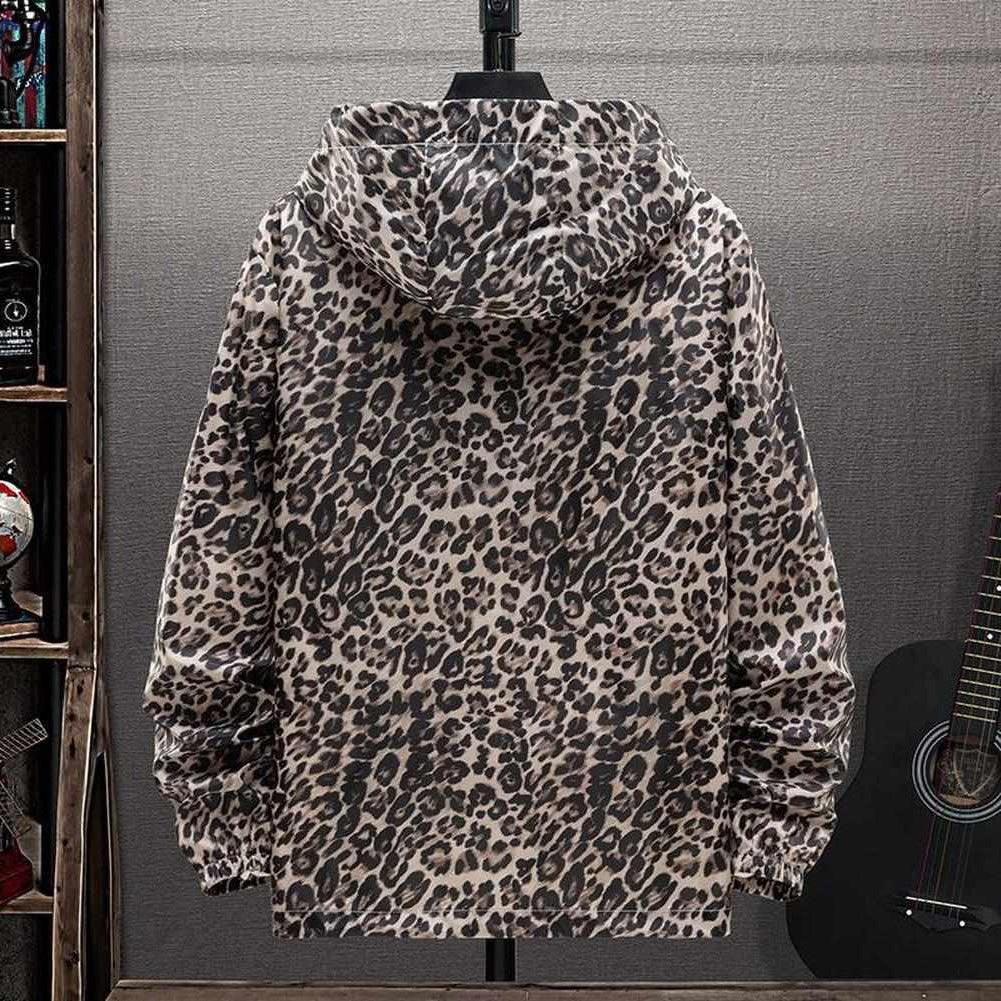 North Royal Leopard Zipper Hoodie