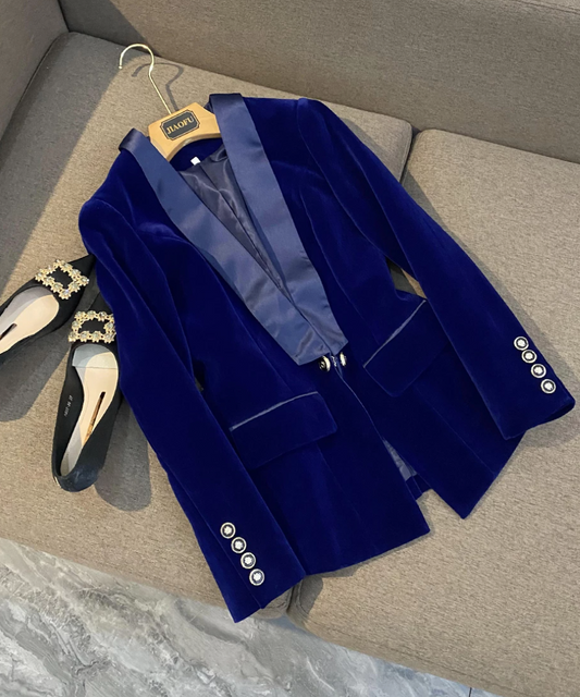 Velvet Runway Blazer /Plus Size/
