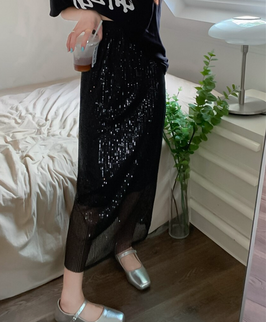 Sequined Midi Skirt
