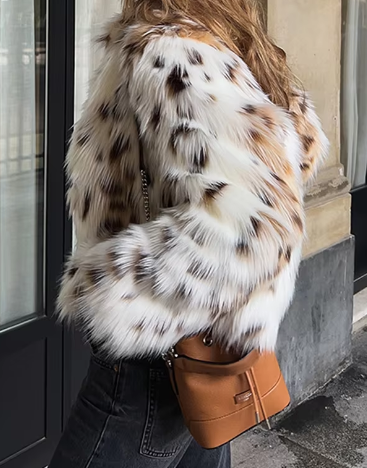 Hilery Leopard Fur Coat