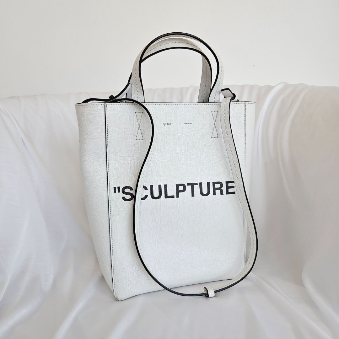 Off-White White Sculpture Shopper Bag