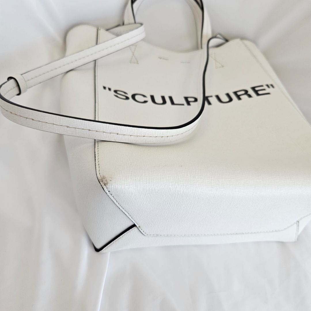 Off-White White Sculpture Shopper Bag