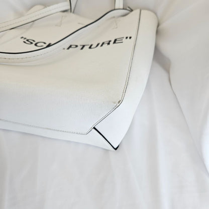 Off-White White Sculpture Shopper Bag