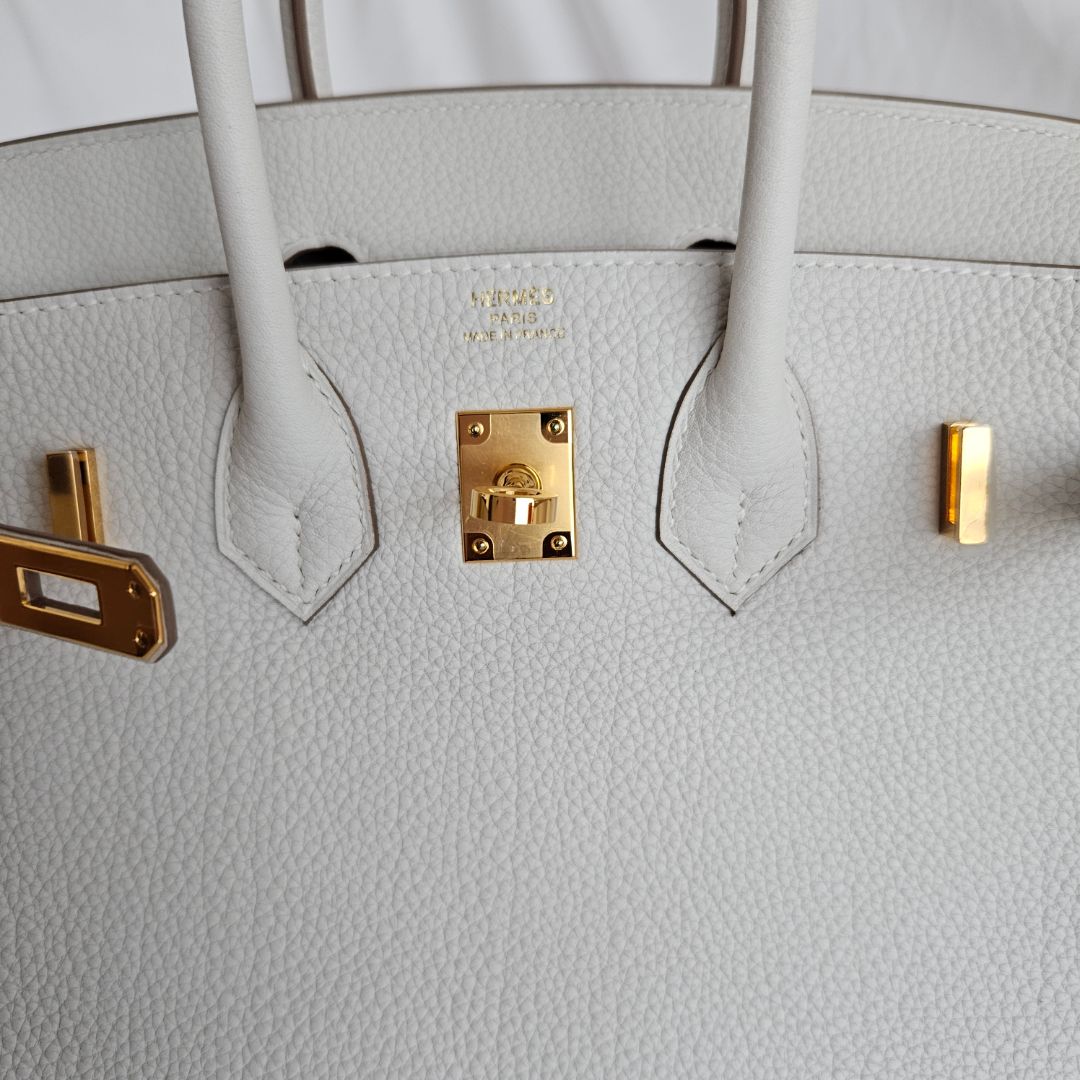 Hermès Birkin 25 Gris Pale Togo GHW