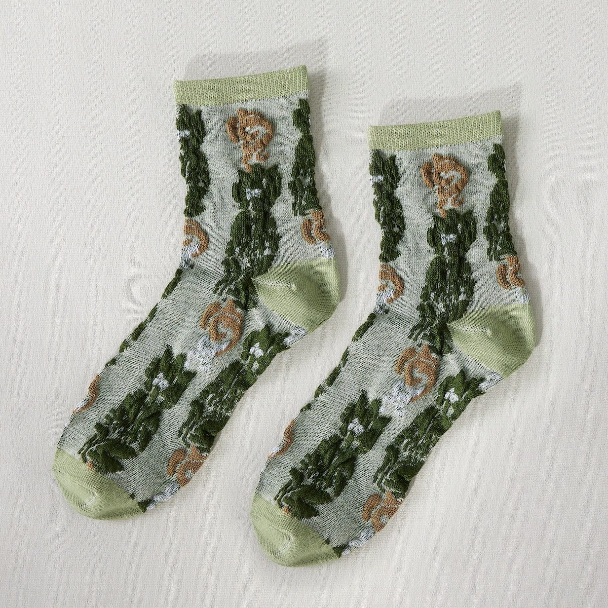 Rufia - Retro Embossed Women's Socks