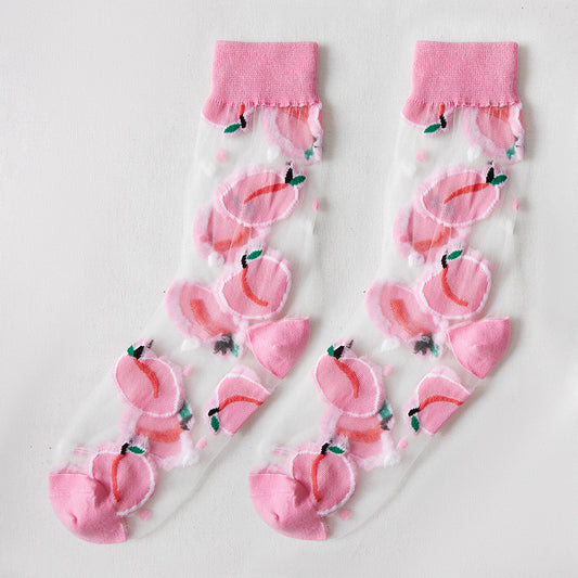 Rufia - Floral Pattern Summer Socks