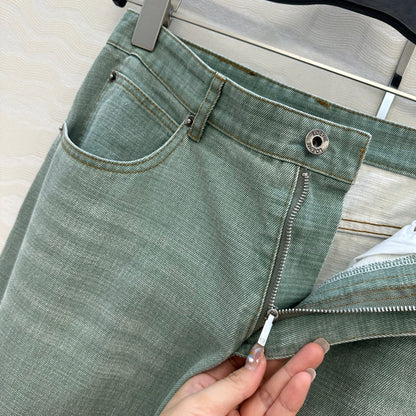 Loewe Jean Green Cotton
