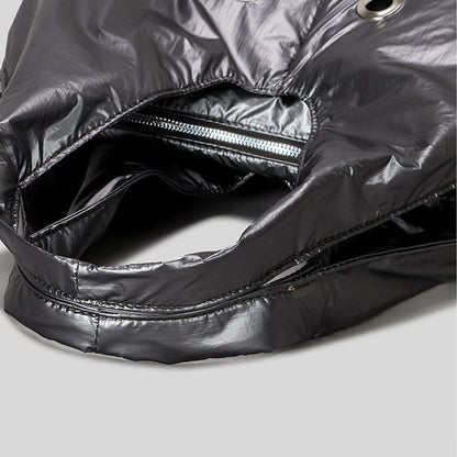 Hollow Studded Solid Large Capacity Shoulder Bag