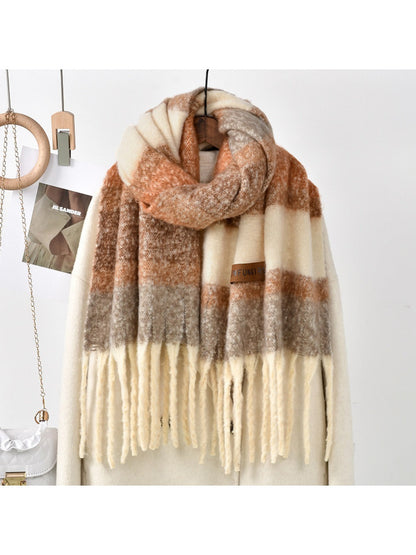 Sscarvii - Maillard Winter Tassel Scarf