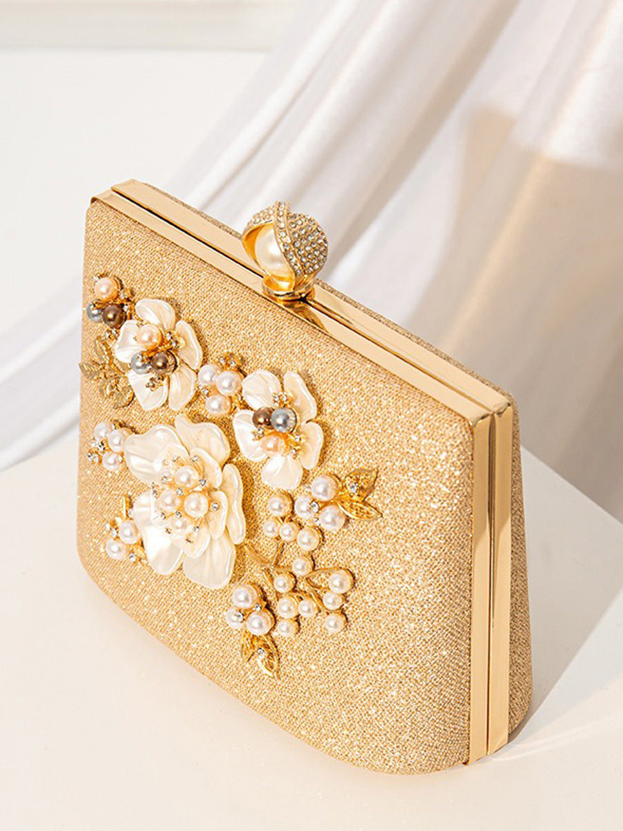 Eloise Pearl Flower Handbag