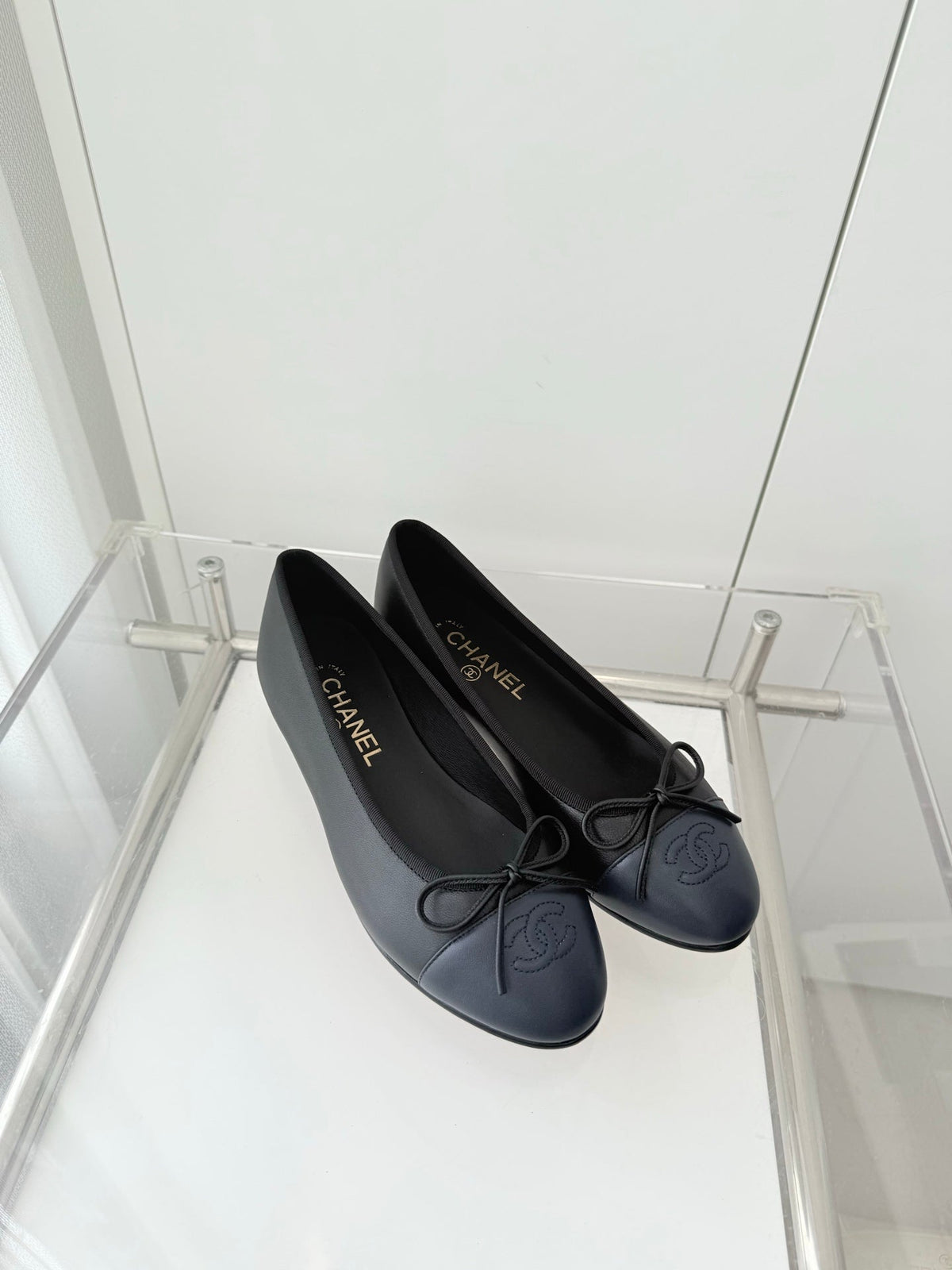 ballet flats black lambskin 566817