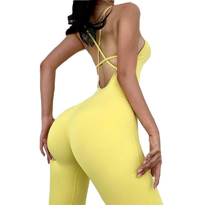 Aerial Yoga Jumpsuit Training Fitness Beauty Back Ballet Jumpsuit Female.