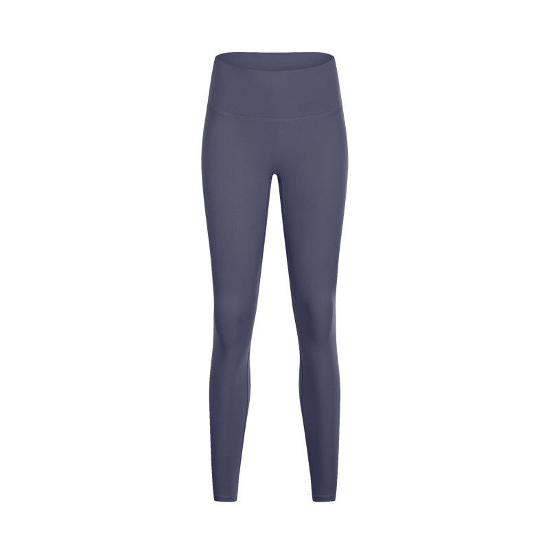 Yoga Pants Women Without Embarrassment Line High Waist Lift Hip Elastic Fitness Exercise Nine-Point Pants