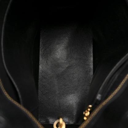 Caviar Quilted Medallion Tote Black