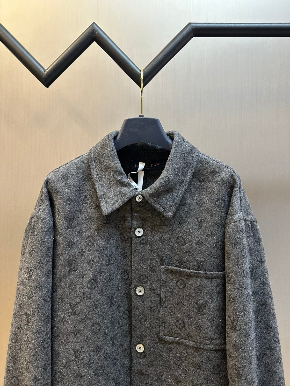 LV Double-Faced Shirt Style Single-Breasted Jacket 493423