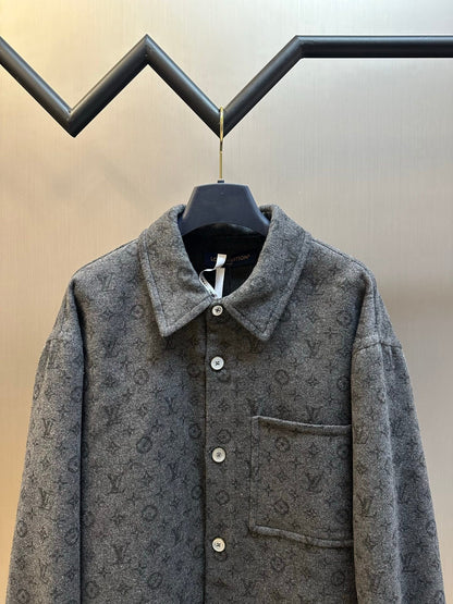 LV Double-Faced Shirt Style Single-Breasted Jacket 493423