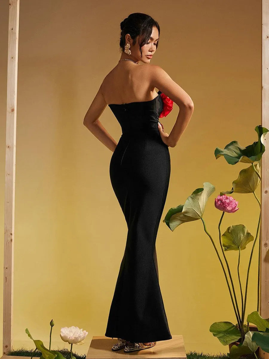 Isabelle Floral Mermaid Masterpiece Maxi Dress