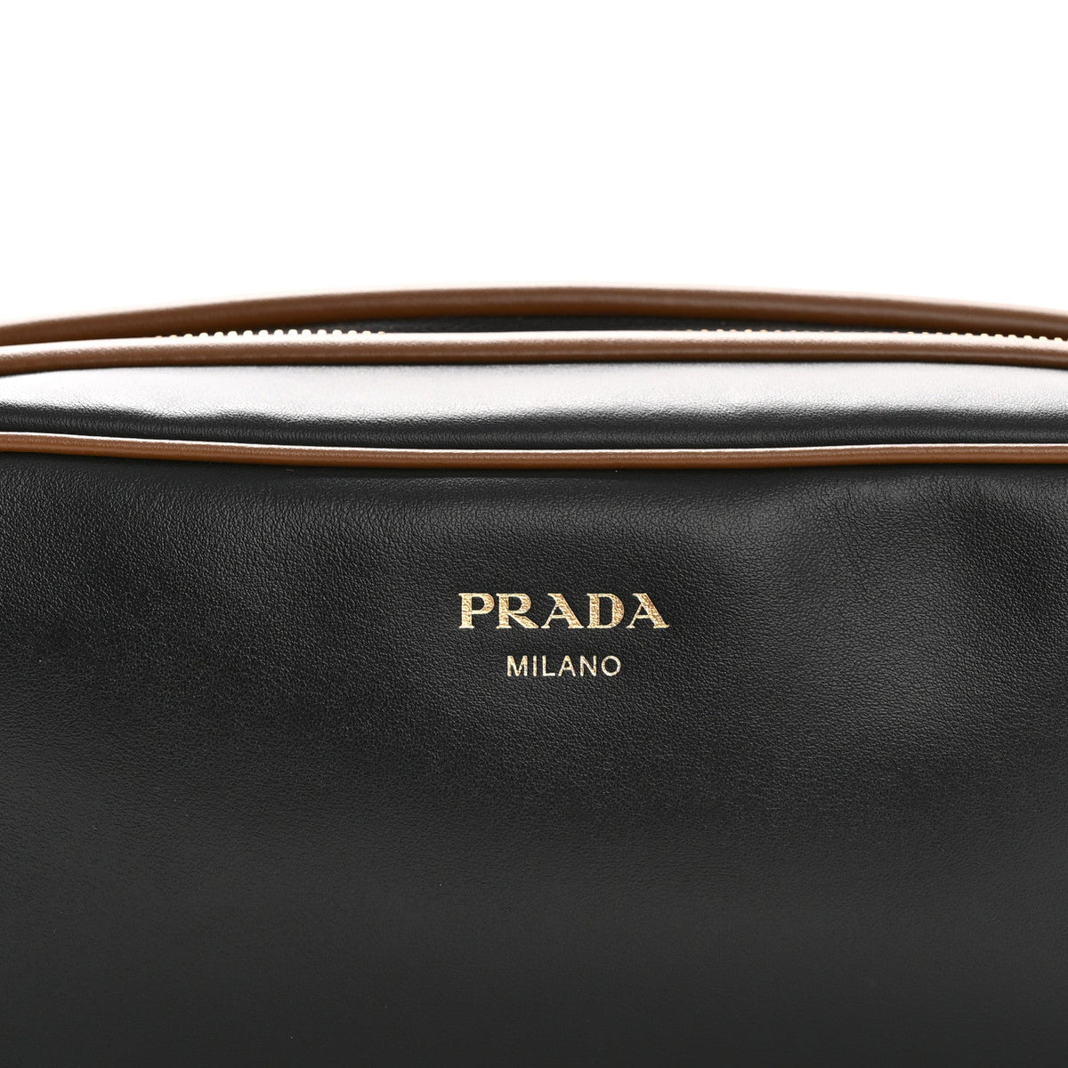 Soft Calfskin Swing Shoulder Bag Black Hazelnut