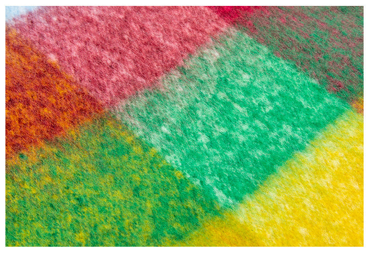 Coloful Plaid Tassel Scarves