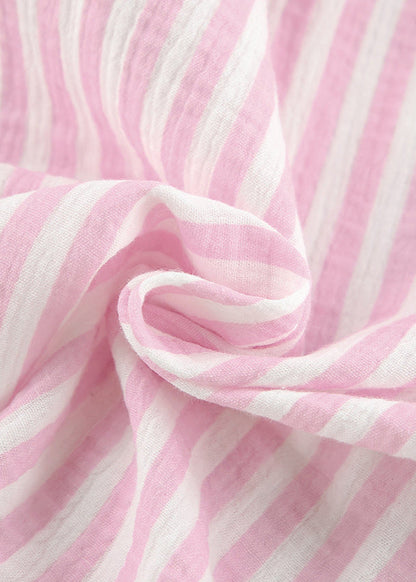 Striped Cotton Lounge Set With Relaxed Fit