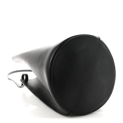 Smooth Calfskin Medium Pinched Bag Black