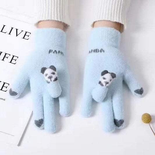 Kids Finger Touchscreen Knitted Gloves