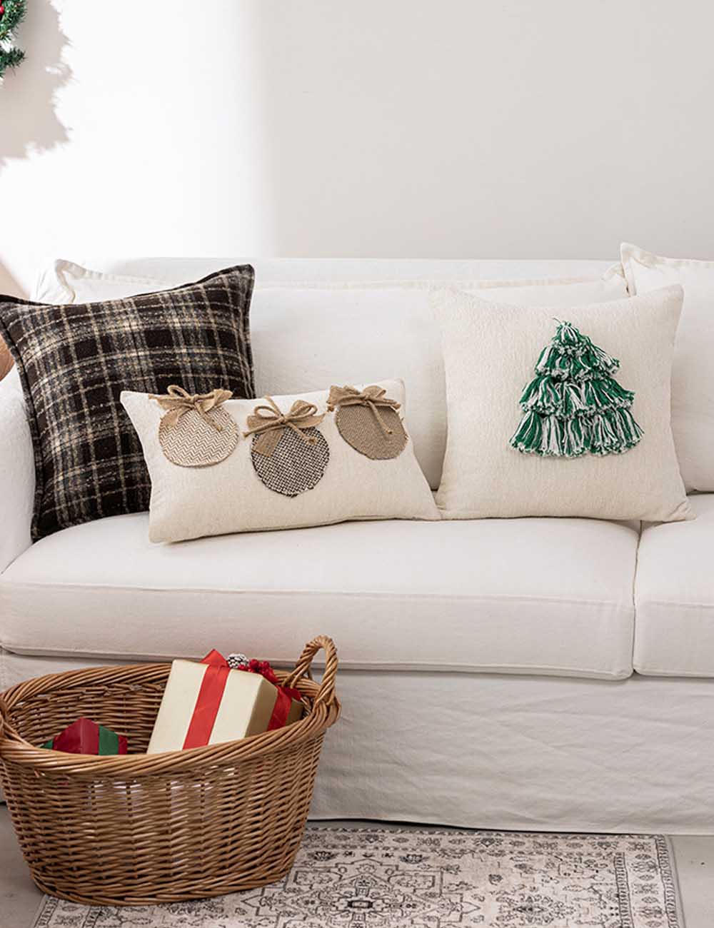 Simple Cozy Christmas Decorative Cushion Cases