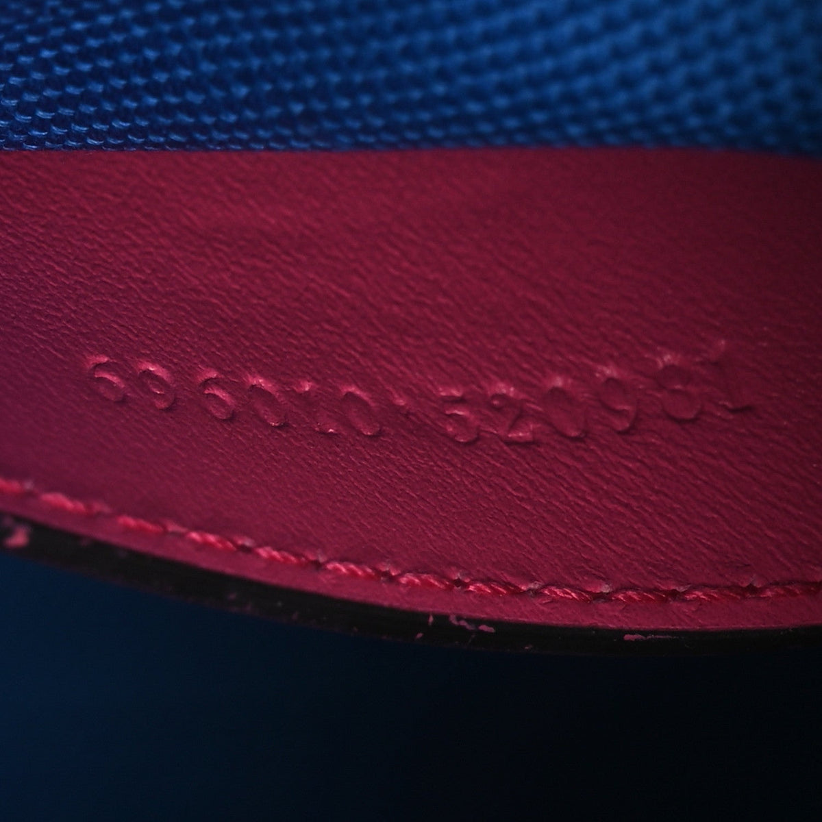 Calfskin GG Tennis Embossed Mini Tote Bag Modern Fuchsia Modern Blue