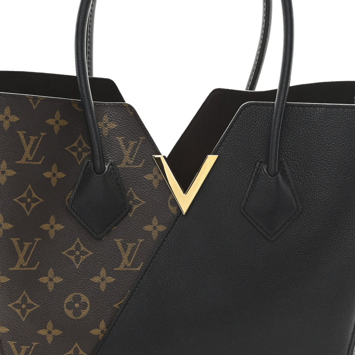 Calfskin Monogram Kimono Tote Black