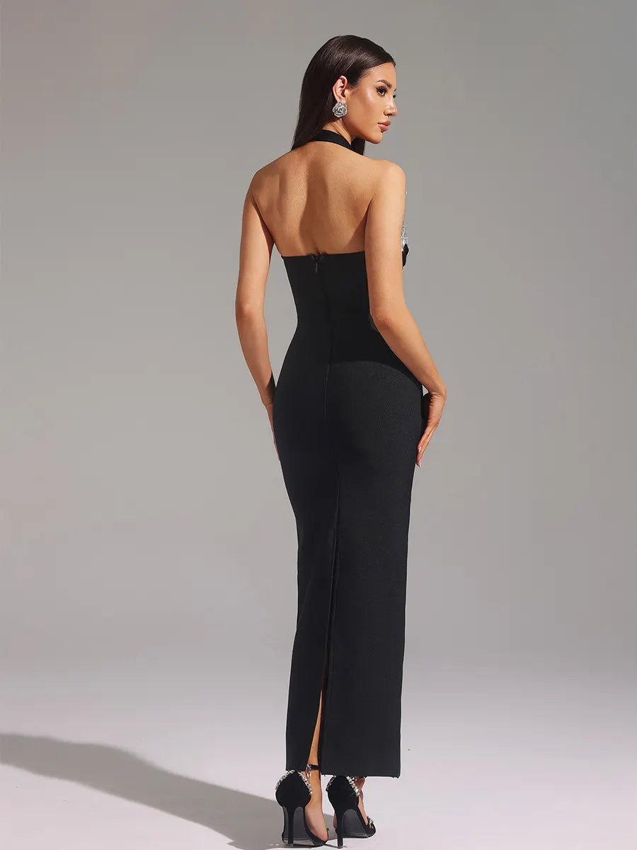 Felicia Flower Bandage Maxi Dress