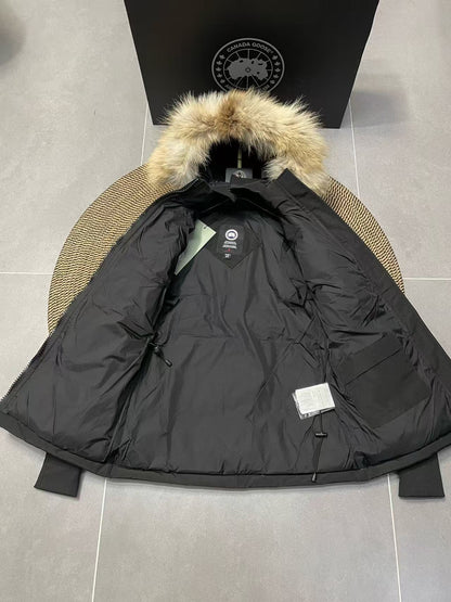 C. Goose Women's Chelsea Parka Black Cotton