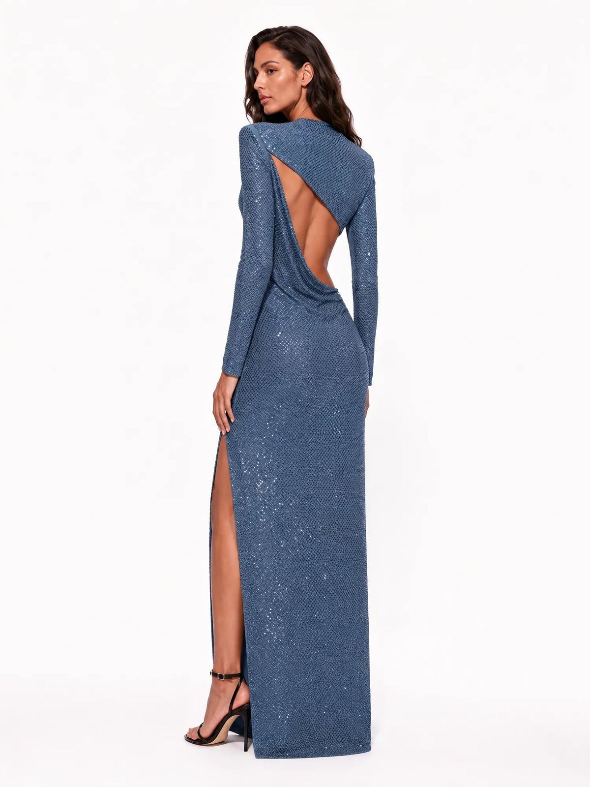 Phoebe Rhinestone Embellishments CutOut Maxi Dress