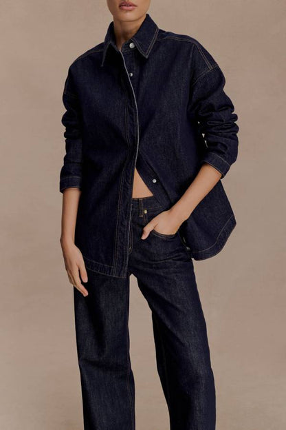 Oversized Denim Shirt