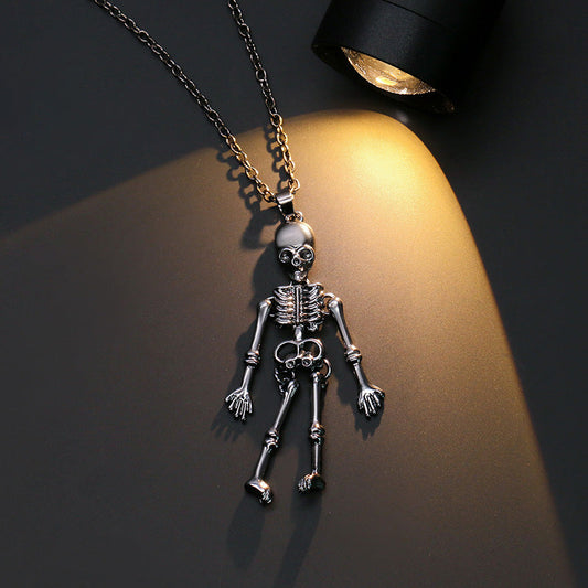 Halloween Ghost Skull Bat Pumpkin Pendant Necklace