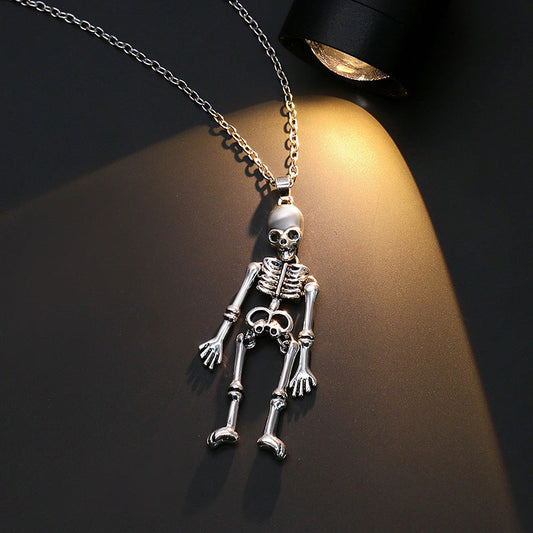 Halloween Ghost Skull Bat Pumpkin Pendant Necklace