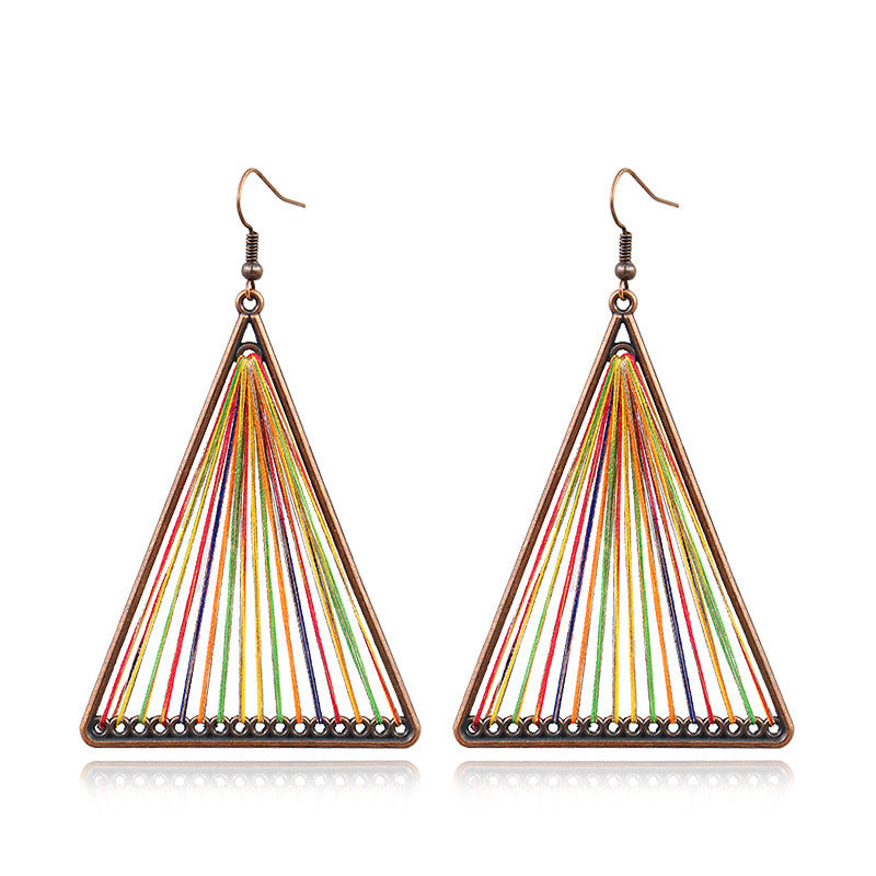 Handcrafted Bohemian Circular Earrings Vintage Style