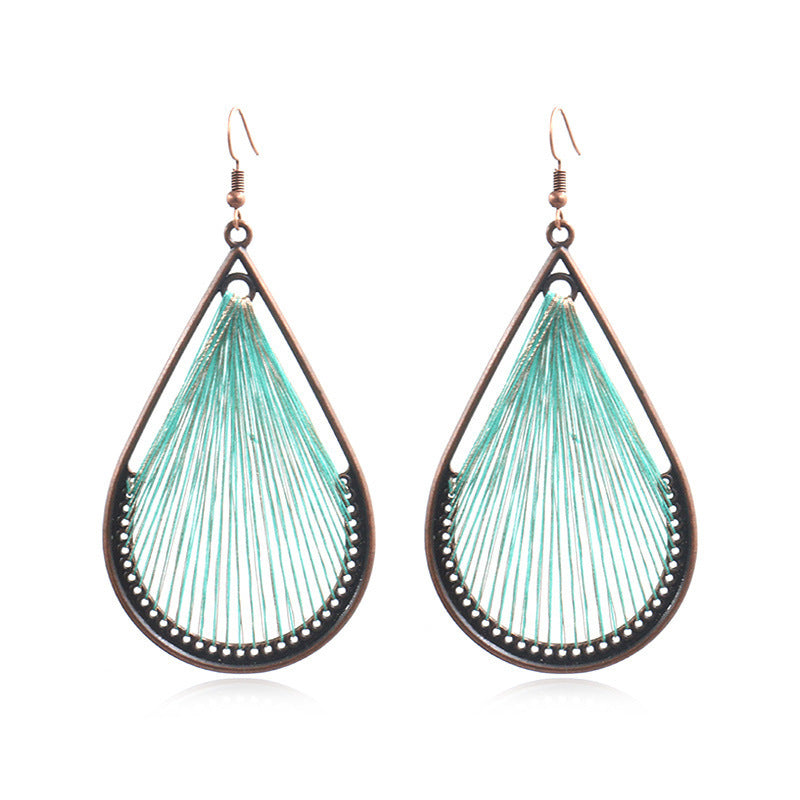 Handcrafted Bohemian Circular Earrings Vintage Style