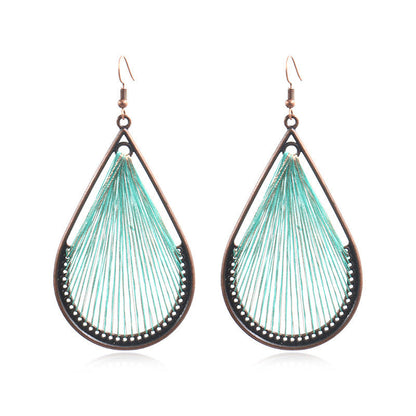 Handcrafted Bohemian Circular Earrings Vintage Style