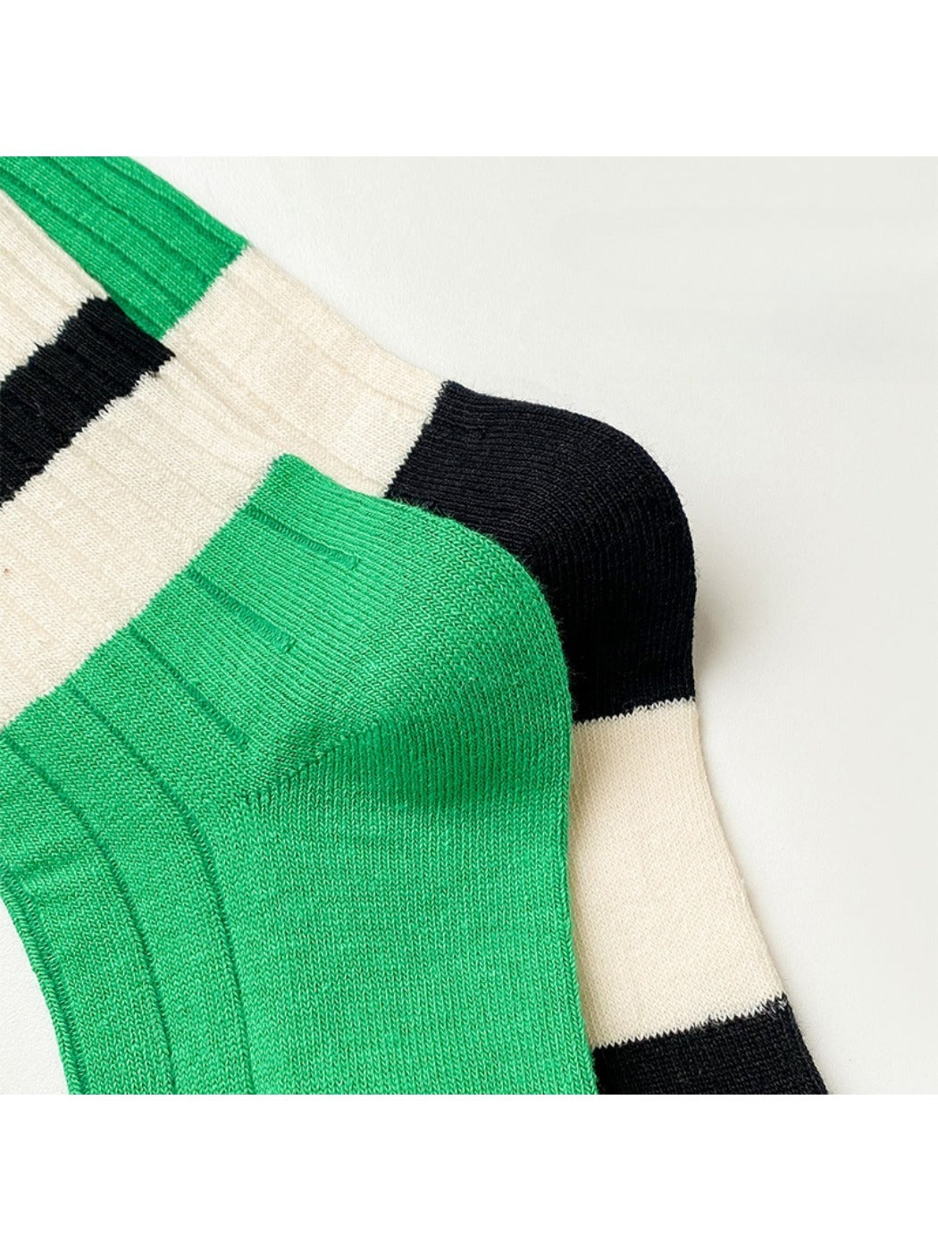 Rufia - Retro Stripe Crew Socks - Breathable &amp; Stylish