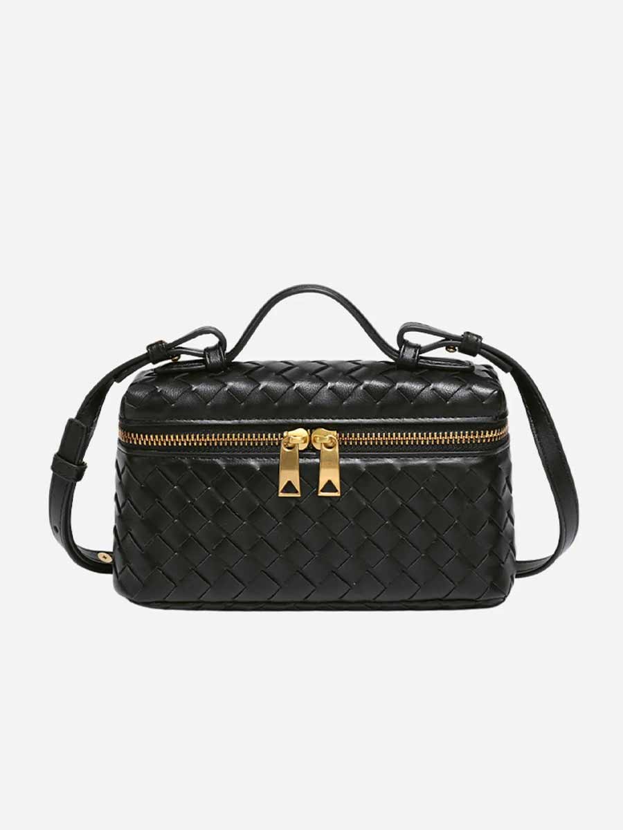 Giuliana Weaved Leather Crossbody Bag
